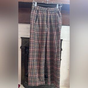 Free people plaid pants